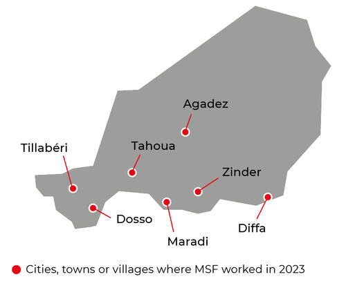 Niger IAR map 2023 Niger IAR map 2023